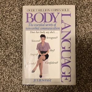 Body Language By Julius Fast Hardcover Book w/ mini snack
